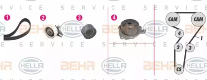 Комплект ремней ГРМ BEHR/HELLA для ALFA ROMEO 146 (930_) 2.0 16V Quadrifoglio (930.B5)
