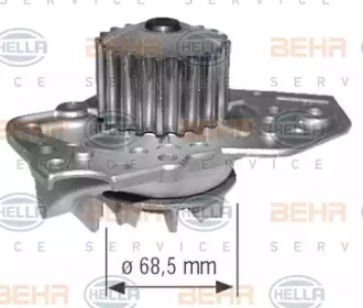 Водяной насос / прокладка BEHR/HELLA для PEUGEOT 205 I (741A/C) 1.7 Diesel