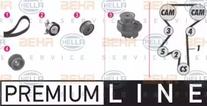 Водяной насос BEHR/HELLA для CHEVROLET VIVA 1.8