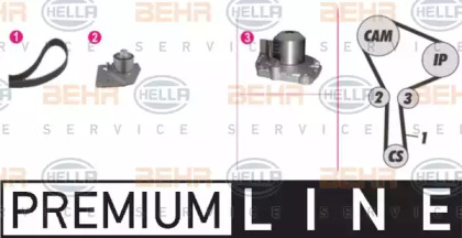 Водяной насос / прокладка BEHR/HELLA для NISSAN PRIMERA Hatchback (P12) 1.9 dCi
