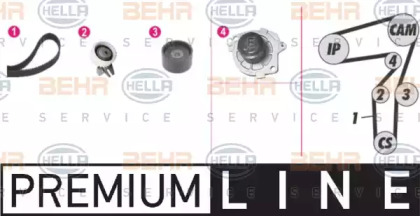 Ремень ГРМ / комплект BEHR/HELLA для ALFA ROMEO 146 (930_) 1.9 JTD (930.B4B)
