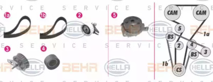Комплект ремней ГРМ BEHR/HELLA для ALFA ROMEO 146 (930_) 2.0 16V Quadrifoglio (930.B5)