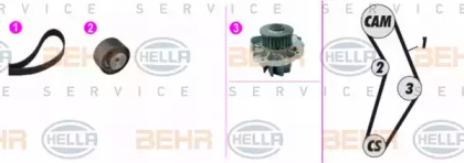 Ремень ГРМ / натяжение BEHR/HELLA для JEEP RENEGADE вездеход закрытый (BU) 1.4 4x4