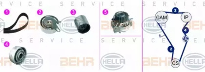 Водяной насос BEHR/HELLA для VW CRAFTER 30-50 c бортовой платформой/ходовая часть (2F_) 2.5 TDI