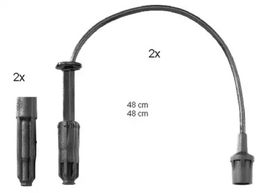Свечной кабель / соединительные элементы BERU для DAEWOO MUSSO (FJ) 2.3