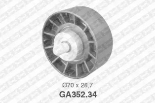 Паразитный / ведущий ролик SNR для FORD ESCORT VI (GAL) 1.8 XR3i 16V 4x4