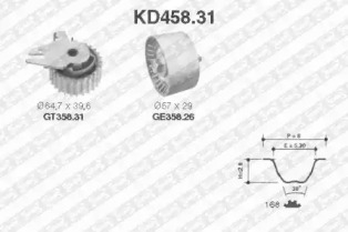 Комплект ремней ГРМ SNR для ALFA ROMEO 146 (930_) 2.0 16V Quadrifoglio (930.B5)