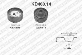 Ремень ГРМ / комплект SNR для NISSAN SUNNY I (B11) 1.7 D