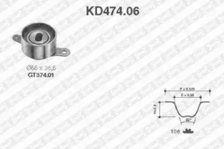Ремень ГРМ / комплект SNR для HONDA PRELUDE II (AB) 1.8 EX