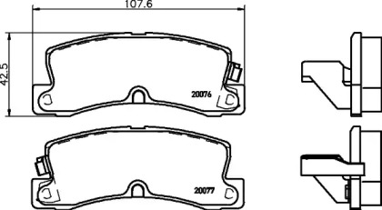Запчасти для ТО PAGID для LEXUS ES (VCV10_, VZV21_) 300 (MCV10_, VCV10_)