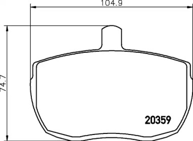 Дисковой тормозной механизм PAGID для FORD TRANSIT Фургон (V_ _) 2.4 D (VVS)