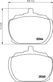 Дисковой тормозной механизм PAGID для FORD TRANSIT Фургон (V_ _) 2.4 D (VVS)