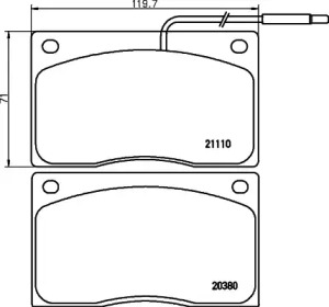 Тормозные колодки PAGID для JAGUAR XJSC Convertible (X27) 5.3