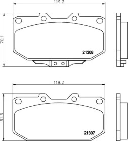 Запчасти для ТО PAGID для SUBARU IMPREZA седан (GD) 2.0 WRX Turbo AWD