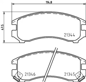 Дисковой тормозной механизм PAGID для NISSAN SUNNY II Traveller (B12) 1.6 i 12V
