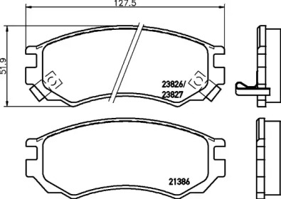 Дисковой тормозной механизм PAGID для NISSAN ALMERA I Hatchback (N15) 2.0 GTi