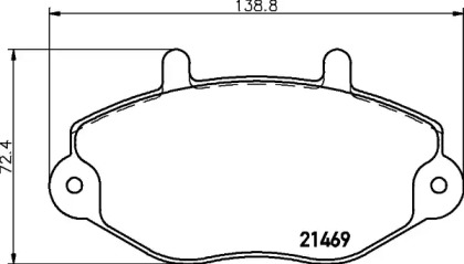 Дисковой тормозной механизм PAGID для FORD TRANSIT Фургон (E_ _) 2.0 i (EAL, EAS)