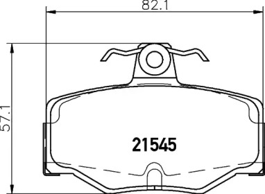 Дисковой тормозной механизм PAGID для NISSAN PRIMERA Traveller (WP11) 2.0 TD