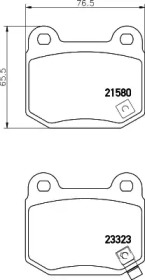 Дисковой тормозной механизм PAGID для SUBARU IMPREZA седан (GD) 2.0 WRX STi AWD (GDB)