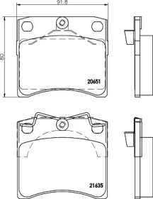 Дисковой тормозной механизм PAGID для VW TRANSPORTER IV c бортовой платформой/ходовая часть (70XD) 1.9 TD