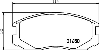 Тормозные колодки PAGID для MITSUBISHI LANCER V (CB_A, CD_A, CE_A) 1.3 (CB1A)