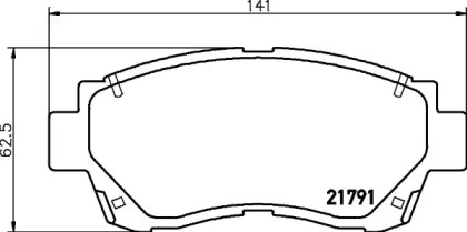 Запчасти для ТО PAGID для LEXUS ES (VCV10_, VZV21_) 300 (MCV10_, VCV10_)