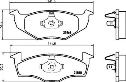 Запчасти для ТО PAGID для VW POLO (6N1) 64 1.9 D