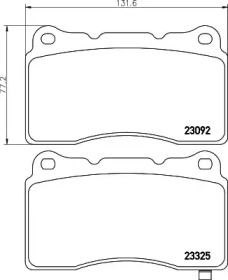 Дисковой тормозной механизм PAGID для SUBARU IMPREZA седан (GD) 2.0 WRX STi AWD (GDB)