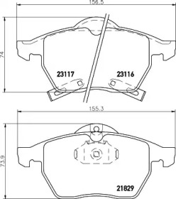 Дисковой тормозной механизм PAGID для SAAB 900 II Кабриолет 2.5 -24 V6