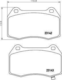 Запчасти для ТО PAGID для HONDA INTEGRA купе (DC5) 2.0 16V Type-R