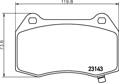 Тормозные колодки PAGID для CHEVROLET CAMARO 3.6