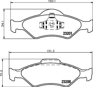 Запчасти для ТО PAGID для MAZDA 121 III (JASM, JBSM) 1.8 D