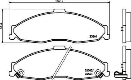 Тормозные колодки PAGID для CHEVROLET CAMARO 3.8