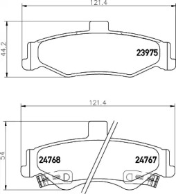 Тормозные колодки PAGID для CHEVROLET CAMARO 3.8