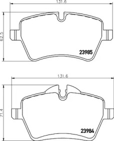 Дополнительные работы PAGID для MINI MINI Кабриолет (R52) John Cooper Works