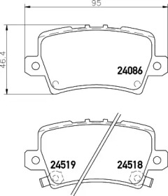Тормозные колодки PAGID для HONDA CIVIC VIII Hatchback (FN, FK) Type R (FN2)