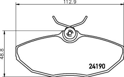 Тормозные колодки PAGID для JAGUAR S-TYPE (X200) 2.5 V6