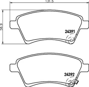 Дисковой тормозной механизм PAGID для SUZUKI SX4 (EY, GY) 1.6 VVT 4x4 (RW 416)