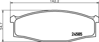 Запчасти для ТО PAGID для NISSAN CABSTAR (F22, H40) 2.5 TD (F22)