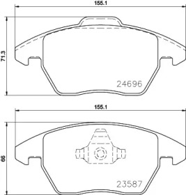 Дисковой тормозной механизм PAGID для VW POLO (6R, 6C) 1.8 GTI