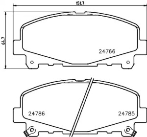 Тормозные колодки PAGID для HONDA ACCORD VIII универсал (CW) 2.2 i-DTEC (CW3)