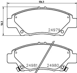 Запчасти для ТО PAGID для HONDA CIVIC VIII седан (FD, FA) 1.8 EXS Flex
