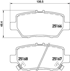 Дисковой тормозной механизм PAGID для HONDA LEGEND IV (KB_) 3.5 V6 4WD (KB1)