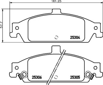 Тормозные колодки PAGID для CHEVROLET ALERO 3.4 V6