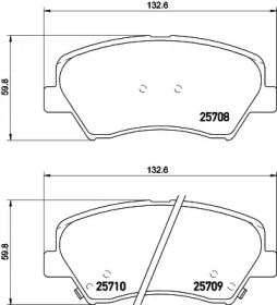 Дисковой тормозной механизм PAGID для KIA CEE'D (JD) 1.4 MPI
