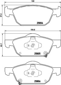 Запчасти для ТО PAGID для HONDA CIVIC IX (FK) 1.4 i-VTEC (FK1)