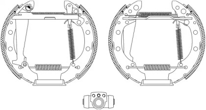 Барабанный тормозной механизм PAGID для VW POLO (6N1) 64 1.9 D
