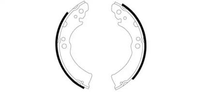 Барабанный тормозной механизм PAGID для NISSAN SUNNY I (B11) 1.7 D