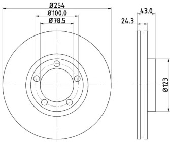 Дисковой тормозной механизм PAGID для FORD TRANSIT Фургон (E_ _) 2.0 i (EAL, EAS)
