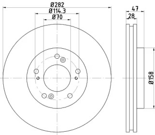 Дисковой тормозной механизм PAGID для HONDA LEGEND II (KA) 3.2 i 24V (KA7)